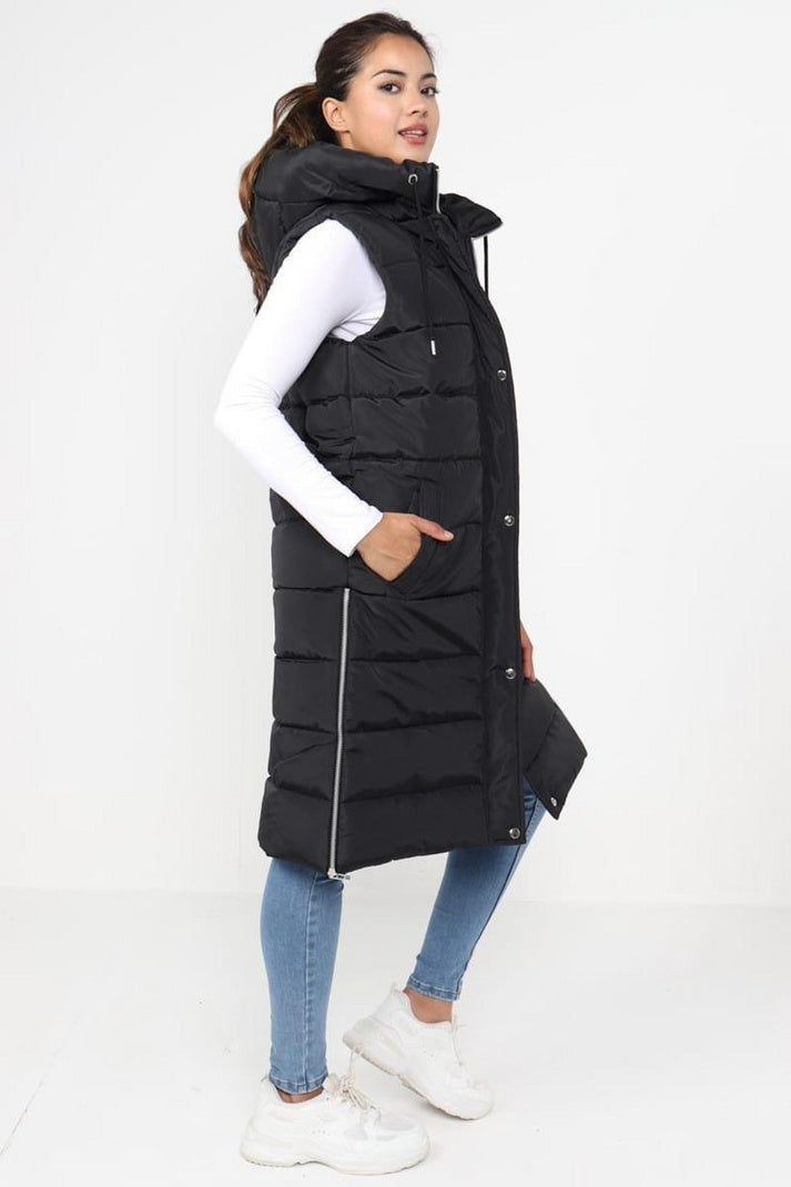 Women’s Puffer Sleeveless Hoodie