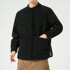 Men’s Hanfu Corduroy Fleece Jacket
